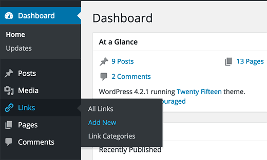 Trình quản lý liên kết trong WordPress